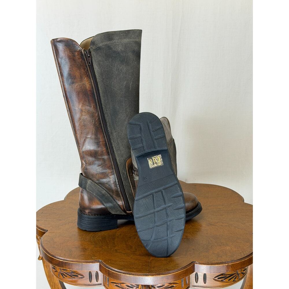 NIB Casta Roma Taupe Tall Riding Boot STUNNING Leather GORGEOUS #0321 EU 37 - Picture 2 of 8